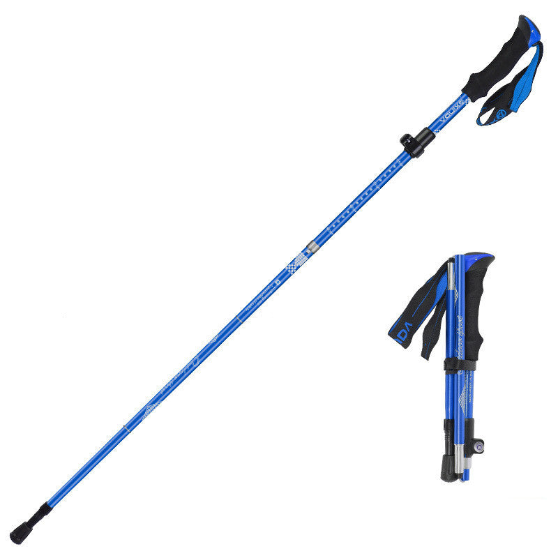The Ultimate Companion for Your Outdoor Adventures: Ultra-Light Aluminum Folding Trekking Pole